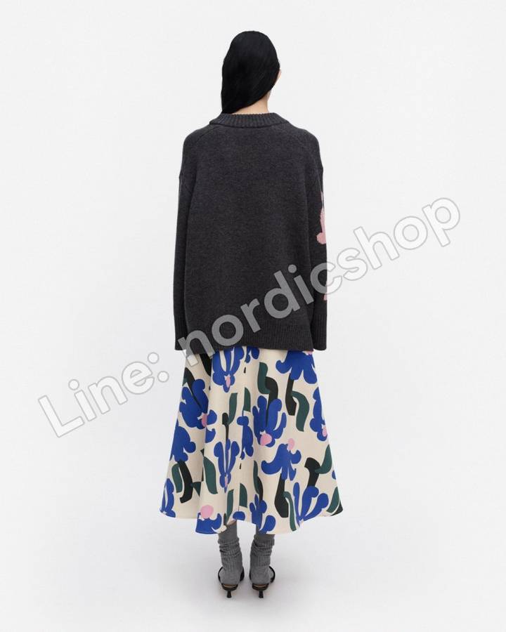 Marimekko Kartakteri Kukkahattu 針織上衣・深灰、粉紅（3）