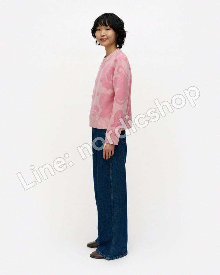 Marimekko RWS Virtaus Kukasta kukkaan 針織上衣・粉紅、玫瑰粉(2)