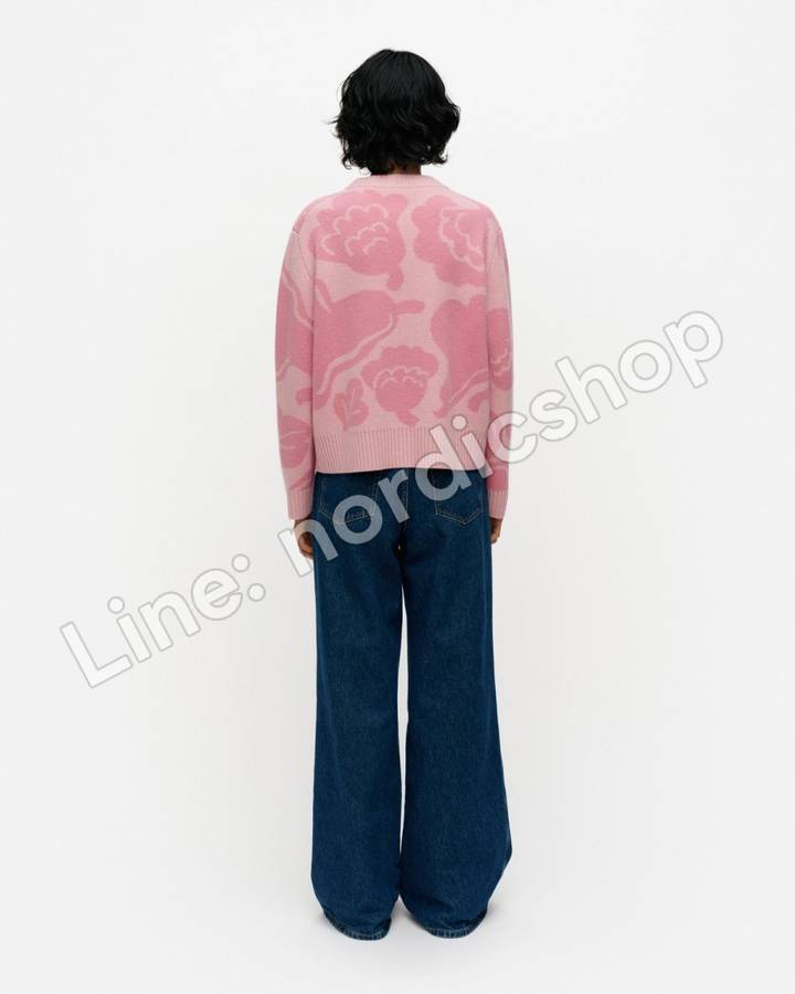Marimekko RWS Virtaus Kukasta kukkaan 針織上衣・粉紅、玫瑰粉(3)