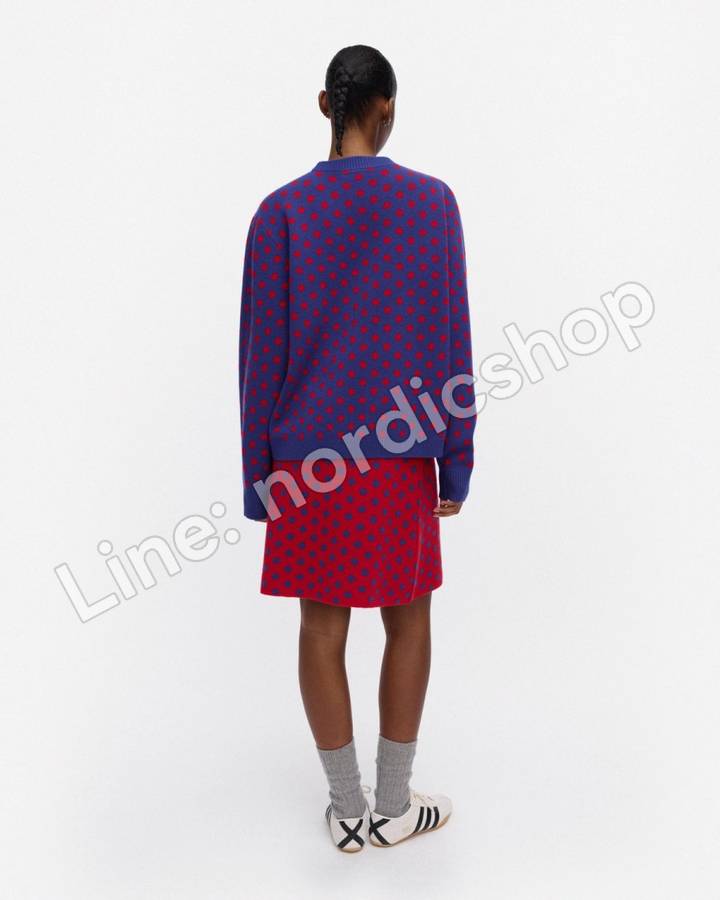 Marimekko RWS Lepoilu Pallo Kioski 針織上衣・藍色、紅色（3）
