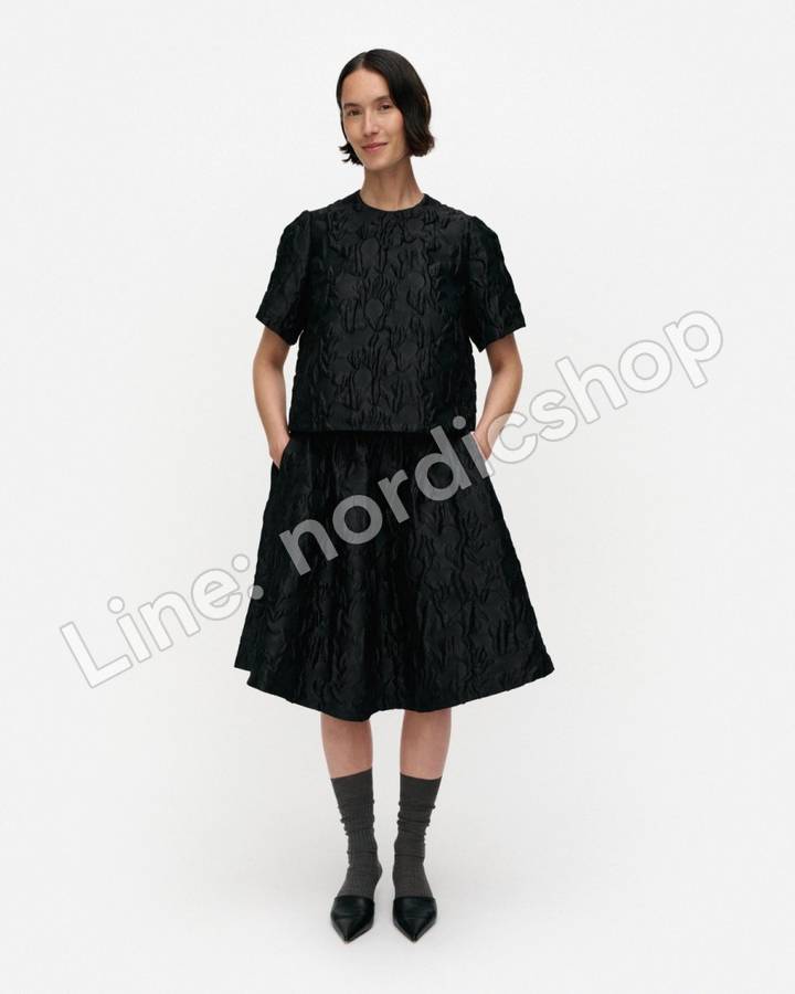 Marimekko Pakkanen Lossi 上衣・黑色
