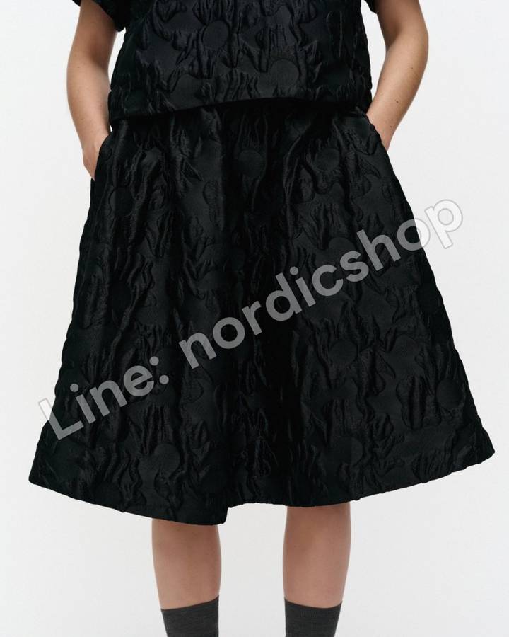 Marimekko Muisto Lossi 裙子・黑色