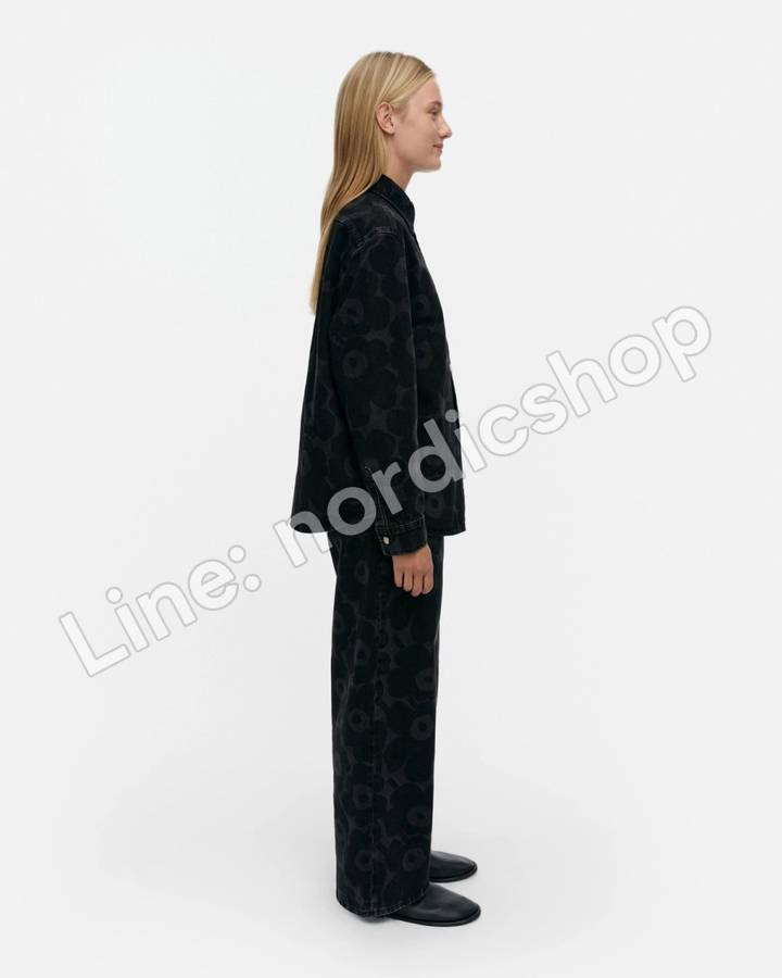 Marimekko Maridenim Vaihe Unikko 牛仔襯衫・水洗黑（2）