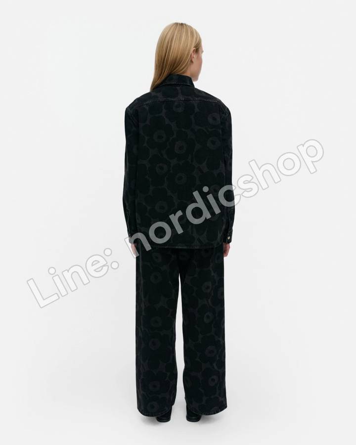 Marimekko Maridenim Vaihe Unikko 牛仔襯衫・水洗黑（3）