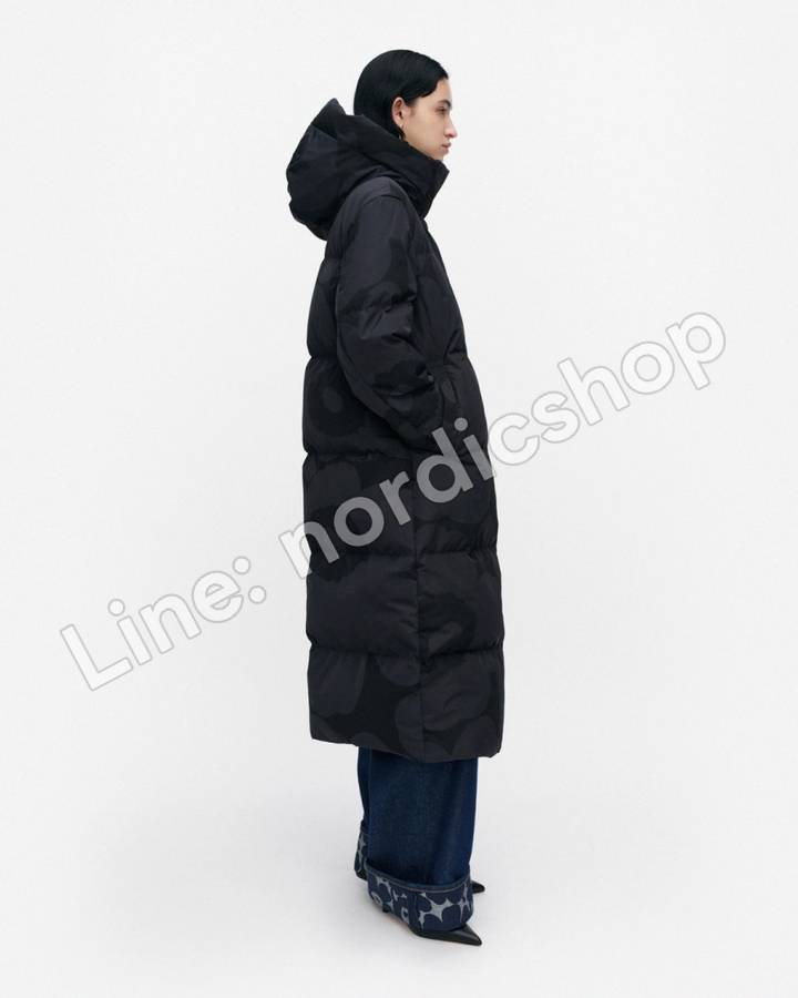 Marimekko Taiottu Unikko 外套・黑色、深灰（2）