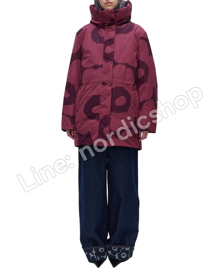 Marimekko Käännös Unikko 外套・深玫瑰粉、深紫（2）
