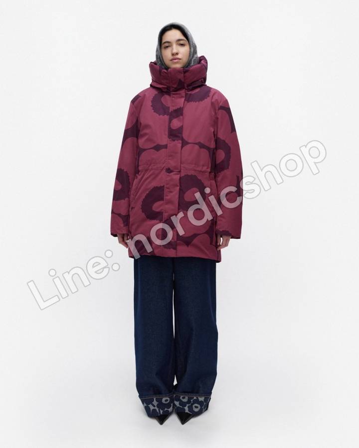 Marimekko Käännös Unikko 外套・深玫瑰粉、深紫