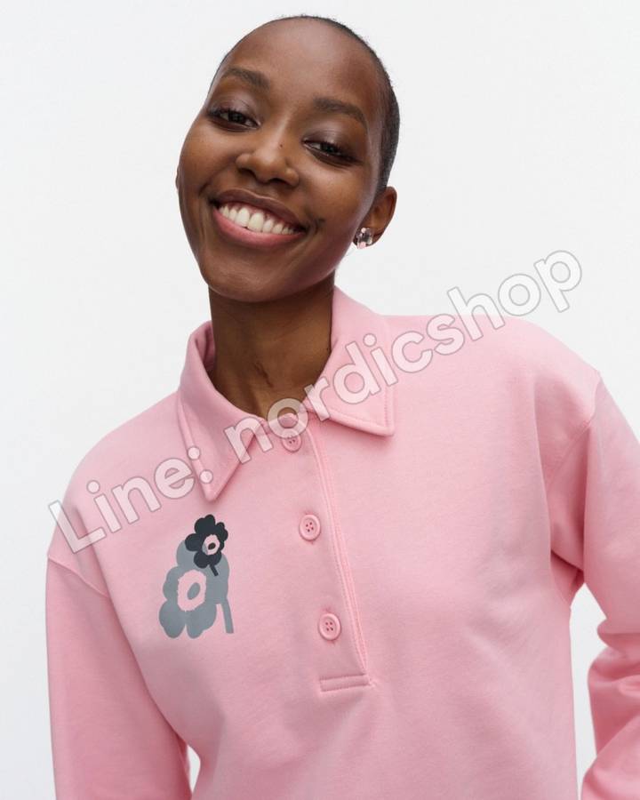 Marimekko Toiminta Unikko Placement Kioski 大學T・粉紅、灰色（2）