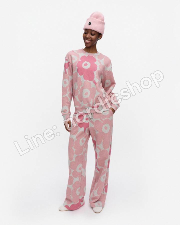 Marimekko Leiot Pieni Unikko Kioski 大學T・麻灰、粉紅