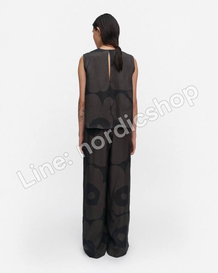 Marimekko Kaakkois Unikko 長褲・深灰、黑色（3）