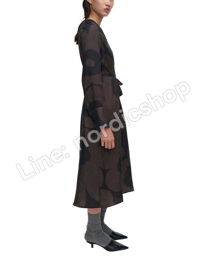 Marimekko Nauru Unikko 洋裝・深灰、黑色（4）