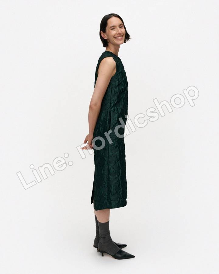 Marimekko Harha Lossi 洋裝・深綠（4）