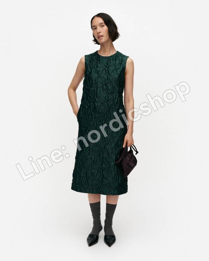Marimekko Harha Lossi 洋裝・深綠