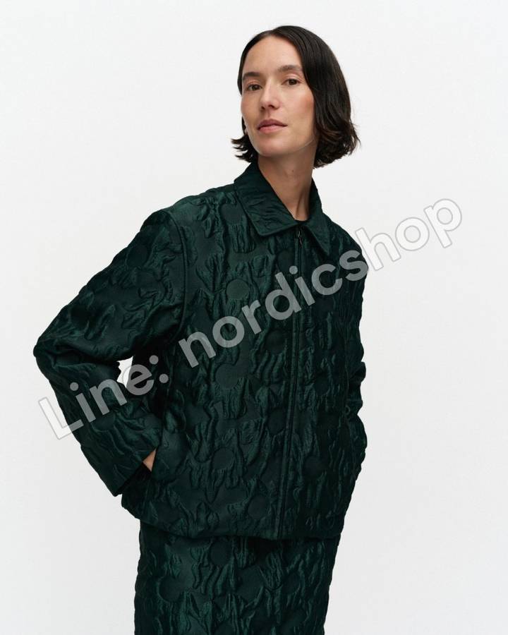 Marimekko Kiintymys Lossi 西裝外套・深綠（4）
