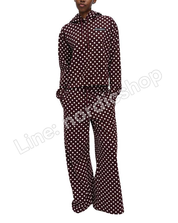 Marimekko Mieta Pallo Kioski 大學T・酒紅、米白（2）