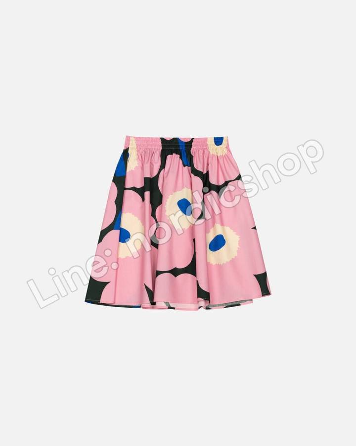 Marimekko Poiminnot Unikko 裙子・粉紅、綠色、藍色（3）