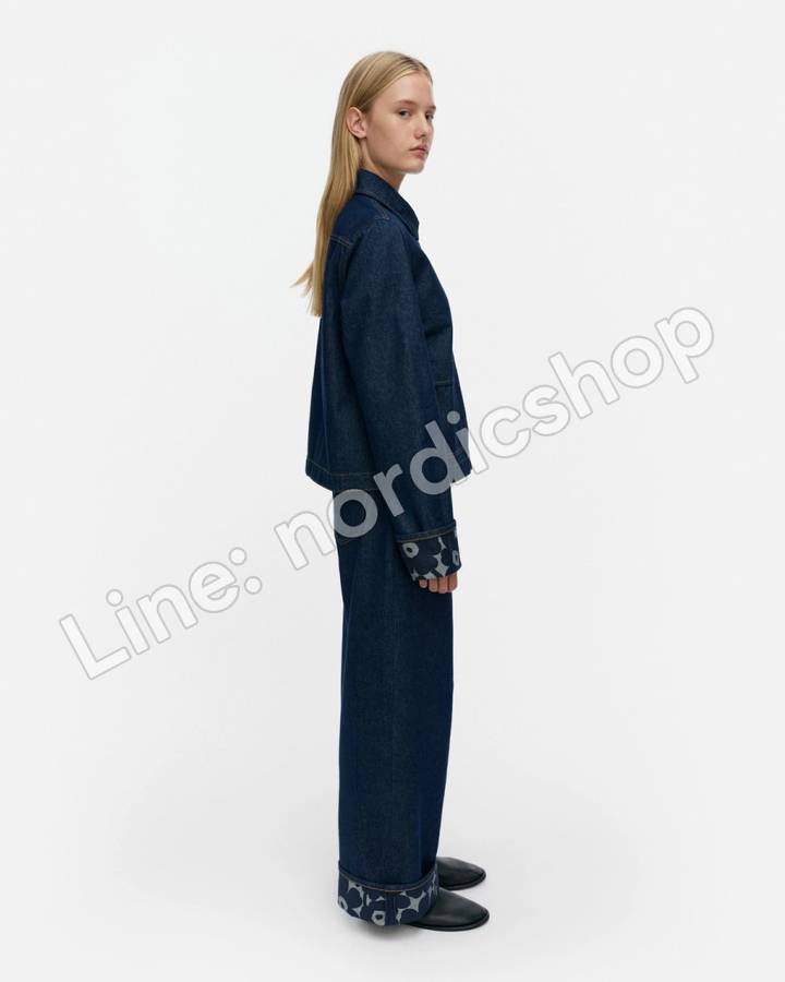 Marimekko Maridenim Käänteet Mini Unikko 牛仔外套・深靛藍(2)