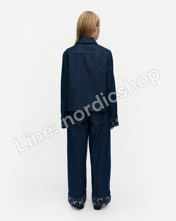 Marimekko Maridenim Käänteet Mini Unikko 牛仔外套・深靛藍(3)