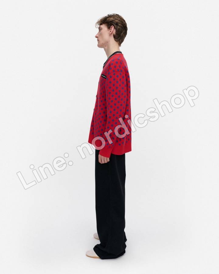 Marimekko RWS Sif Pallo Kioski 針織外套・紅色、藍色（2）