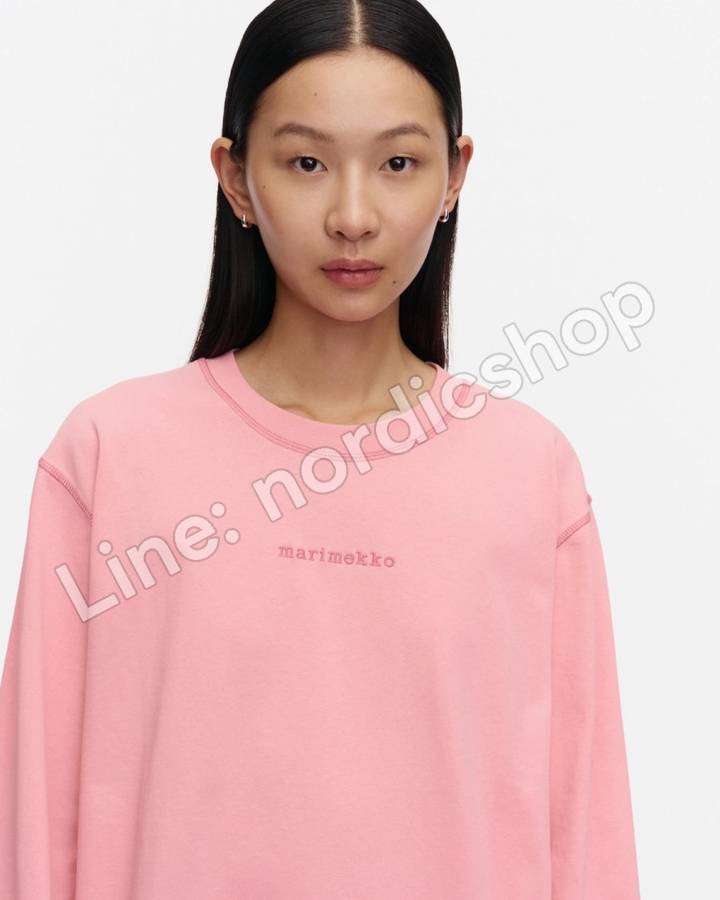 Marimekko Benkku Logo Placement Kioski 針織棉上衣・粉紅、玫瑰粉（2）