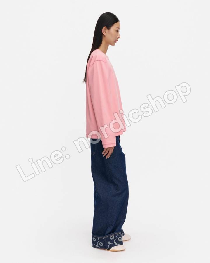 Marimekko Benkku Logo Placement Kioski 針織棉上衣・粉紅、玫瑰粉（3）