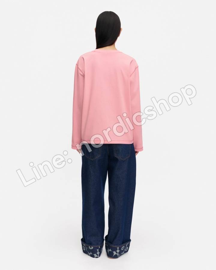Marimekko Benkku Logo Placement Kioski 針織棉上衣・粉紅、玫瑰粉（4）