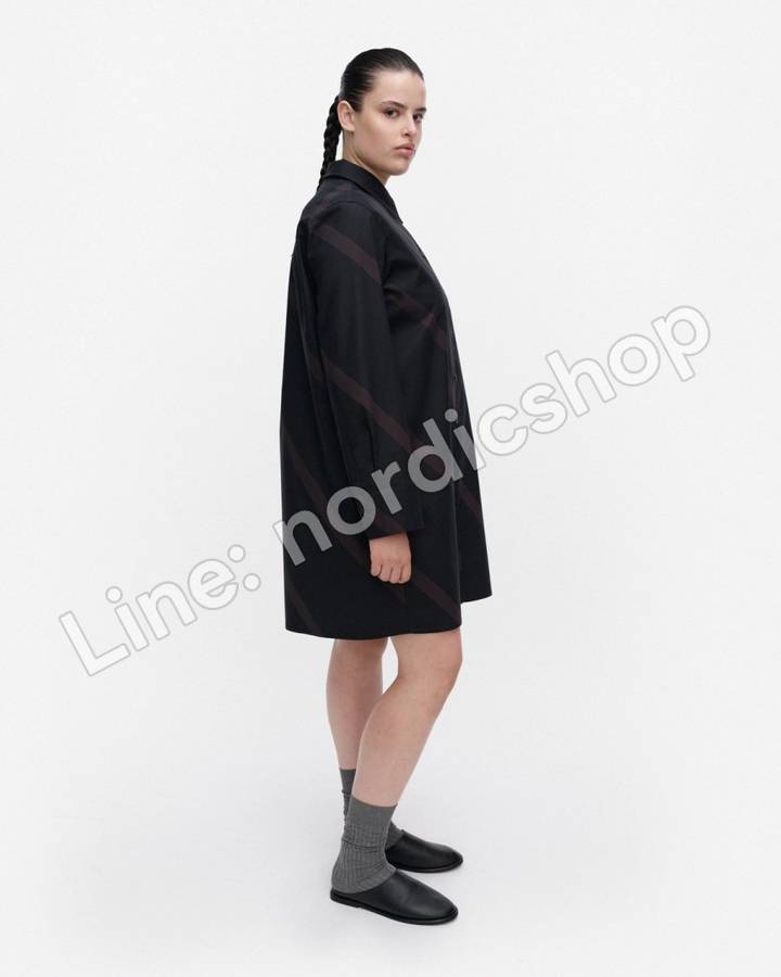 Marimekko Autio Basso 洋裝・黑色、深灰（2）
