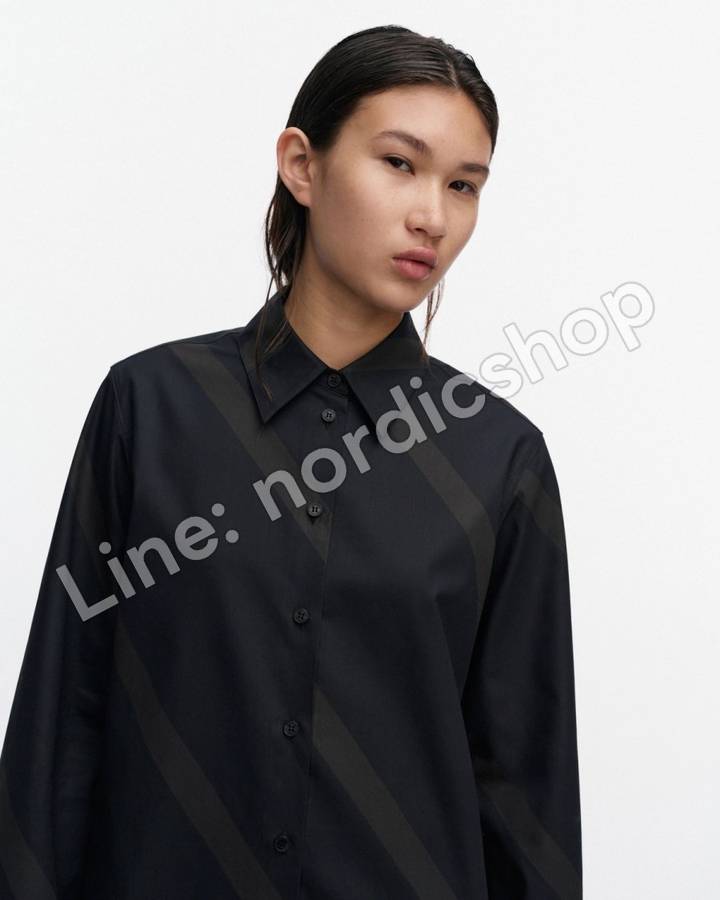 Marimekko Autio Basso 洋裝・黑色、深灰（4）