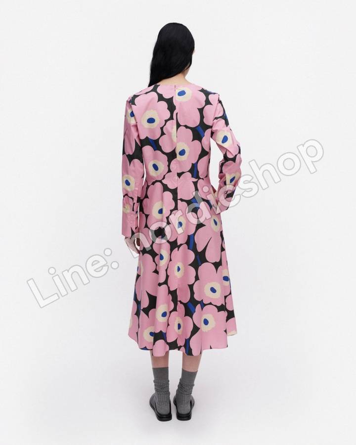 Marimekko Rohinna Unikko 洋裝・粉紅、綠色、藍色（3）