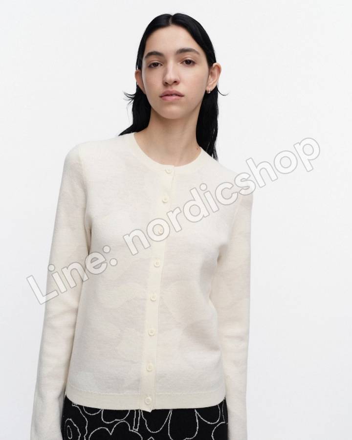 Marimekko RWS Mutka Lossi 針織外套・白色、米白（2）