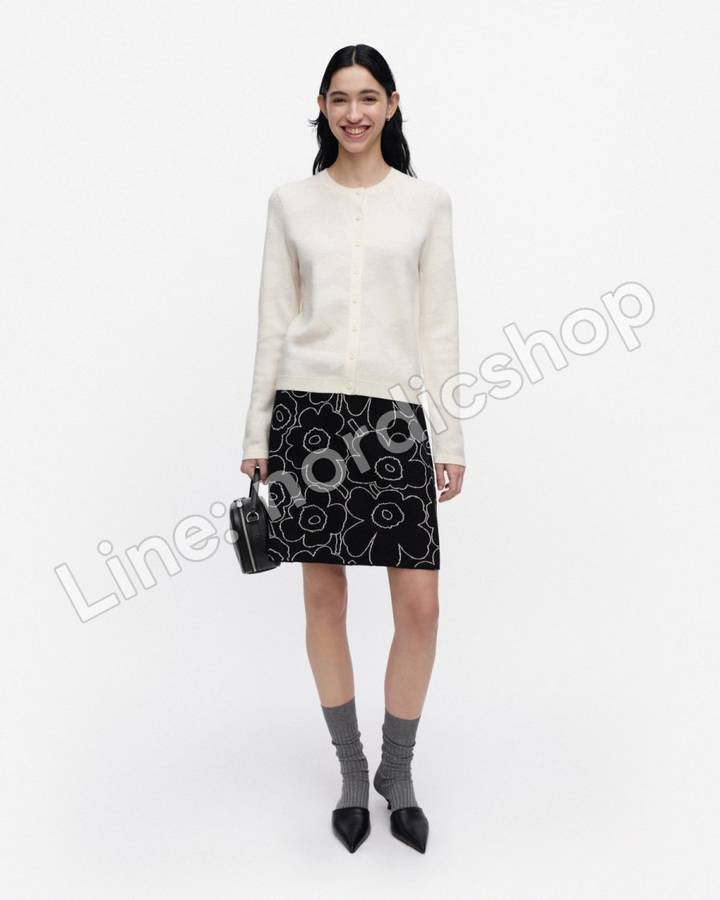 Marimekko RWS Mutka Lossi 針織外套・白色、米白