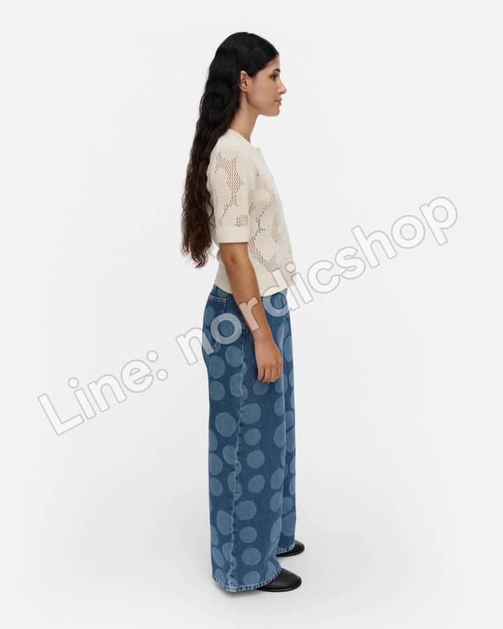 Marimekko Maridenim Loose Petrooli S 牛仔褲（短版褲長）・水洗靛藍（2）