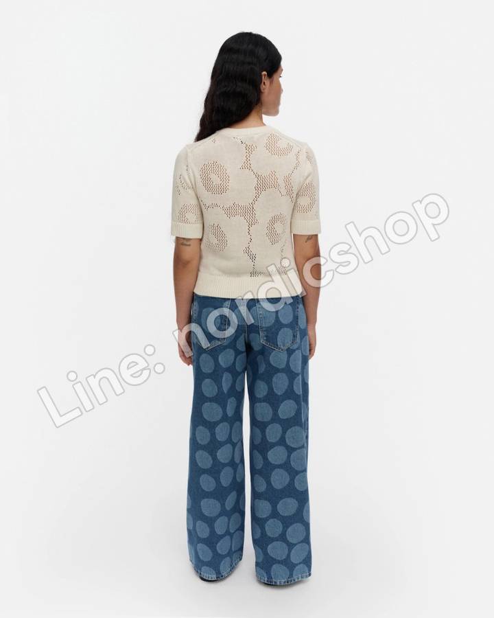 Marimekko Maridenim Loose Petrooli S 牛仔褲（短版褲長）・水洗靛藍（3）