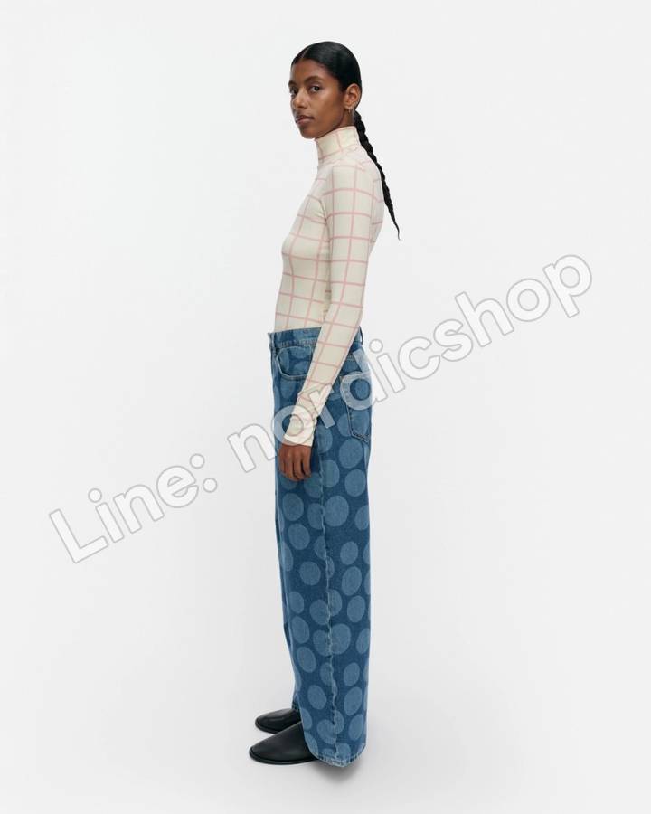 Marimekko Maridenim Loose Petrooli 牛仔褲・水洗靛藍（2）