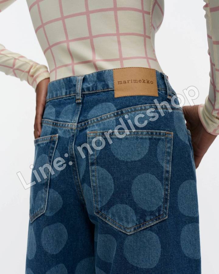 Marimekko Maridenim Loose Petrooli 牛仔褲・水洗靛藍（4）
