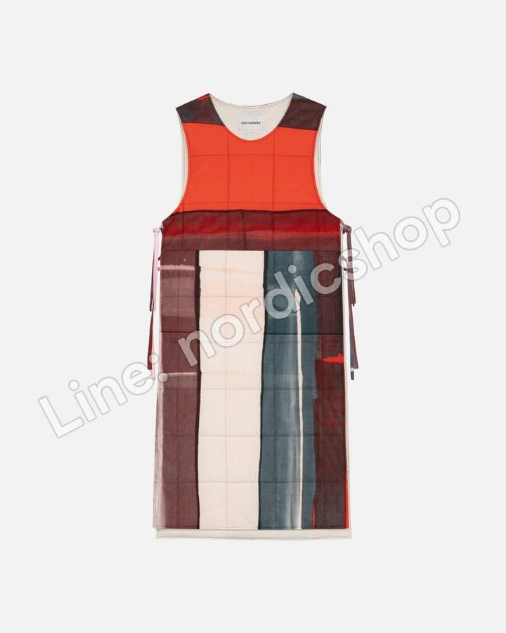 Marimekko Salmi Rutsjebane 洋裝・深藍、紅色、粉紅（2）
