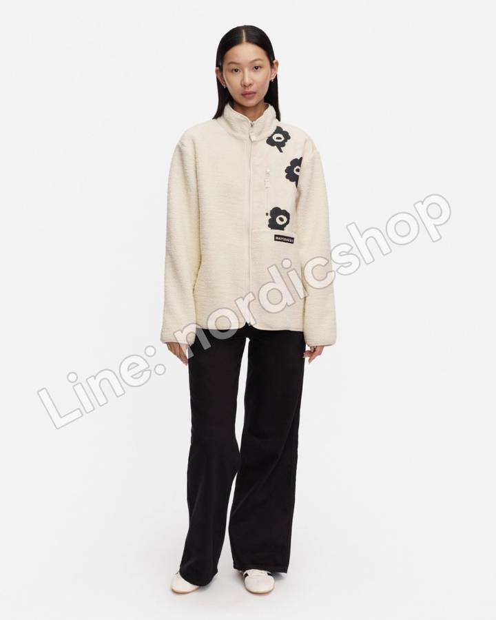 Marimekko Vaellus Mini Unikko Kioski 外套・米白、白色、黑色