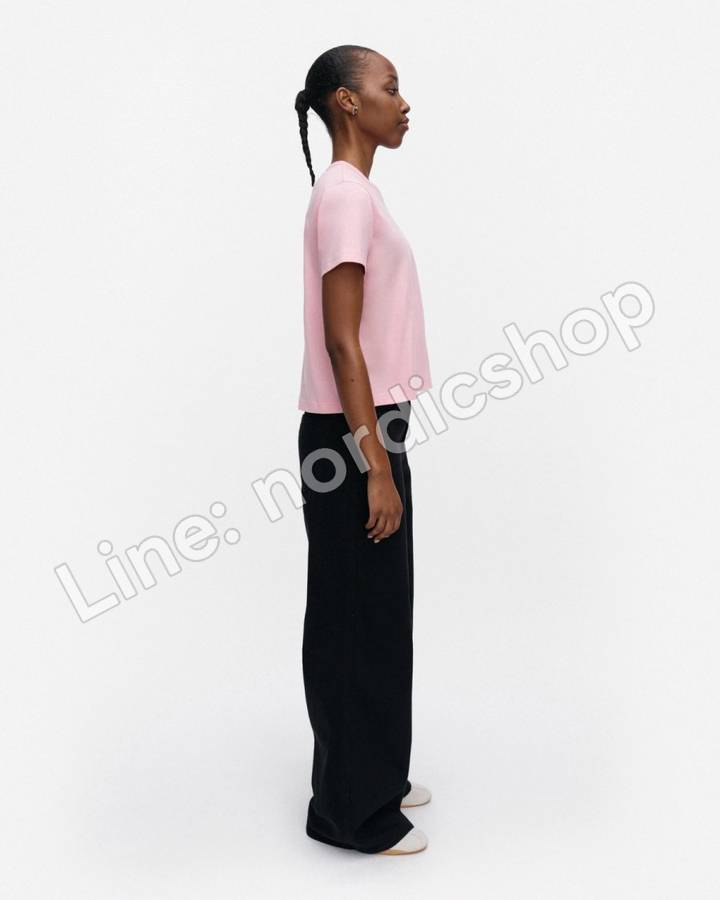 Marimekko Rauha Unikko Placement Kioski T恤・粉紅、灰色、深灰（2）