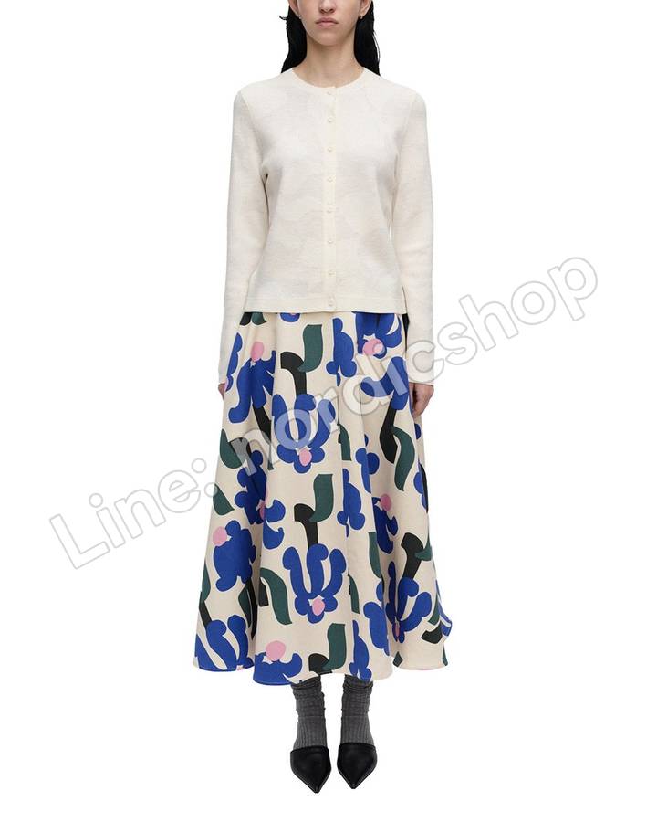 Marimekko Virittää Kukkahattu 裙子・米色、綠色、藍色（2）