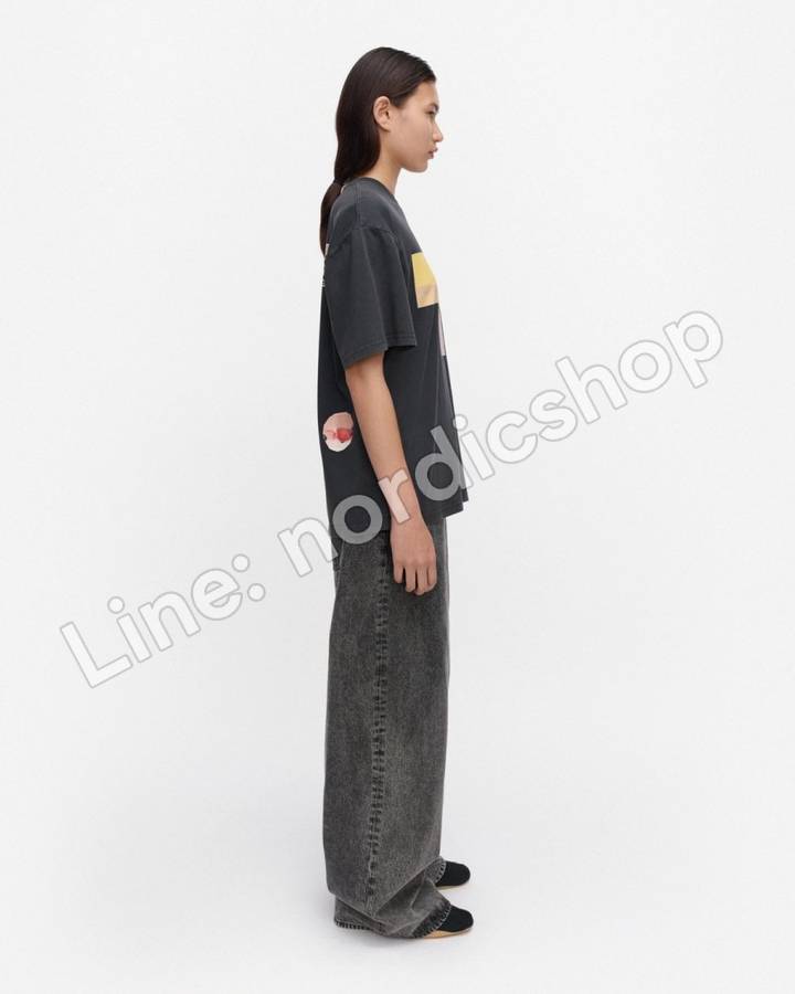 Marimekko Hohde Daily Variations T恤・深灰、黃色、紅色（2）