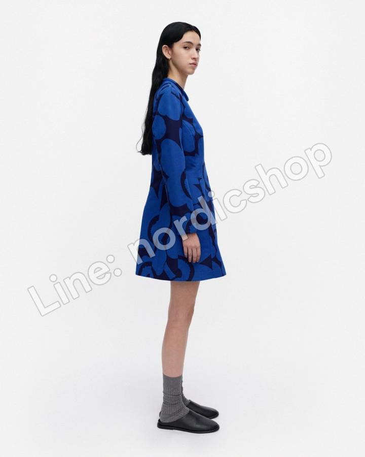Marimekko Melkein Unikko 洋裝・深藍、藍色（2）