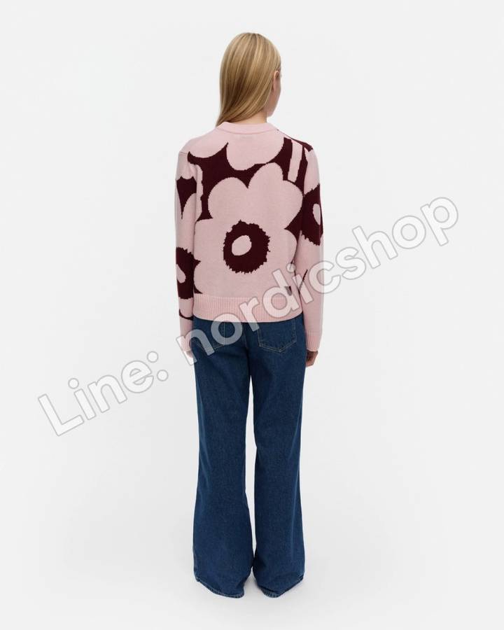 Marimekko Aatto Unikko 針織上衣・粉紅、酒紅（3）