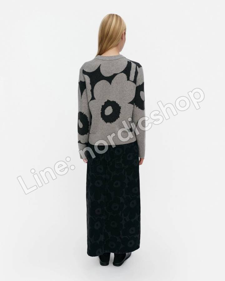 Marimekko Aatto Unikko 針織上衣・淺灰、深灰（3）