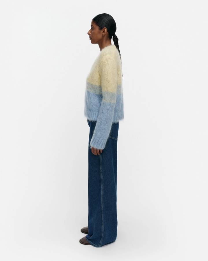 Marimekko Utuinen Hennika 針織上衣・淺黃、淺藍（2）