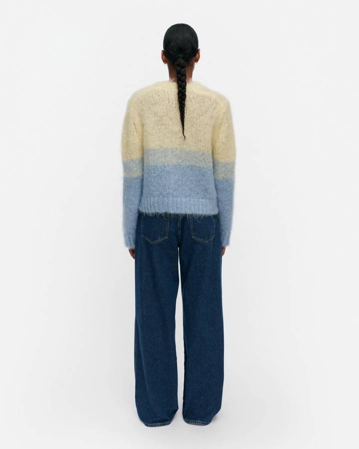 Marimekko Utuinen Hennika 針織上衣・淺黃、淺藍（3）