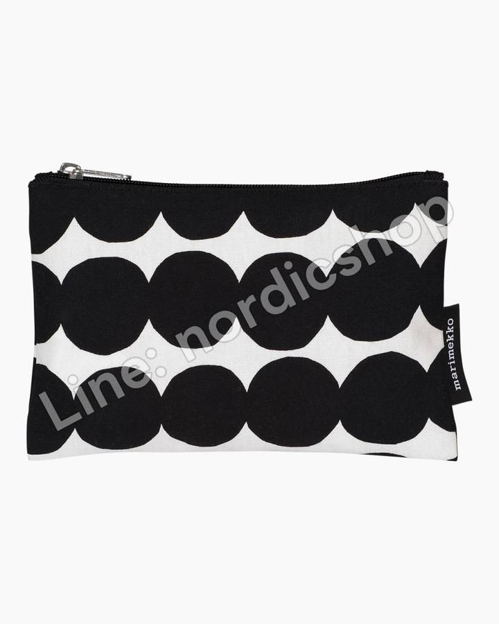 Marimekko Kaika Räsymatto 小收納包・白色、黑色