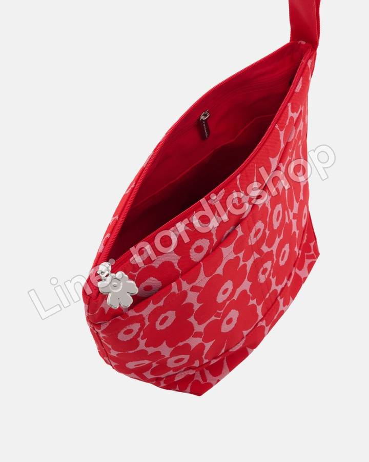 Marimekko Mini Unikko Taajuus 化妝包・粉紅、紅色(2)