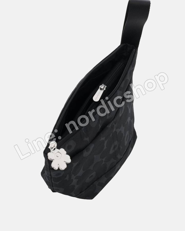 Marimekko Mini Unikko Toisto 化妝包・黑色（2）