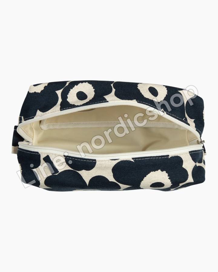 Marimekko Vilja Mini Unikko 化妝包・米白、深藍(3)