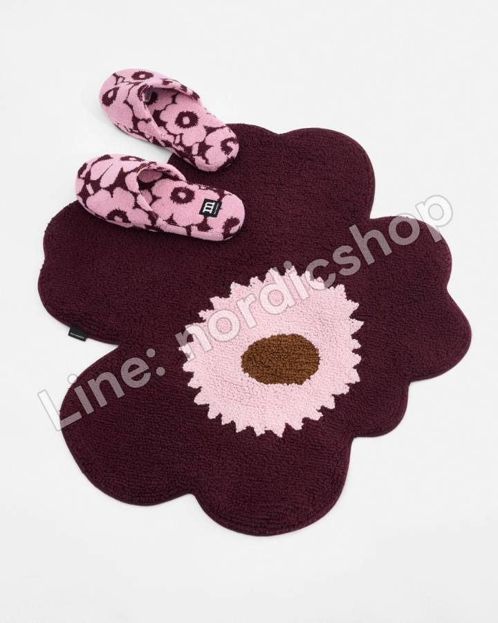 Marimekko Mini Unikko 室內拖鞋・李子紫、粉紅(2)
